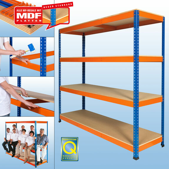 MP 10 Weitspannregal - inkl. MDF-Platte MP 10 Weitspannregal - inkl. MDF-Platte