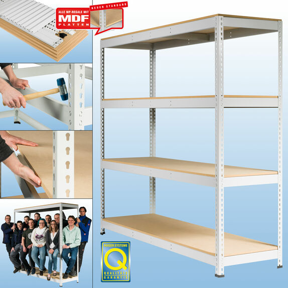 MP 11 Weitspannregal - inkl. MDF-Platte MP 11 Weitspannregal - inkl. MDF-Platte