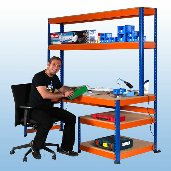 MP10 / MP13 Arbeitstische mit Regalaufsatz inkl. MDF-Platten MP10 / MP13 Arbeitstische mit Regalaufsatz inkl. MDF-Platten